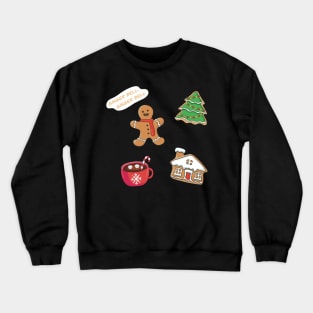 Christmas Gingerbread Stickers Crewneck Sweatshirt